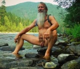 old guy in National Forest