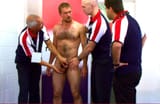 three inspect his body