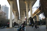 under a bridge in shanghaibike