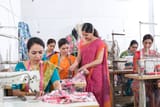 Indian women sewing