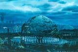 unisphere on rainy day, doule exposure