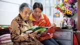 social worker with elderly