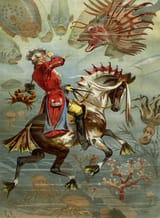 seahorseman facing the beasts