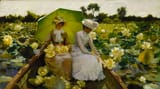 Charles Courtney Curran (1861–1942) Lotus Lilies - oil on canvas 1888