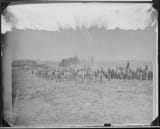 1860 Mathew Brady, American Civil war, Battery in action at Fredericksburg, Va, ca. 1860 - ca. 1865