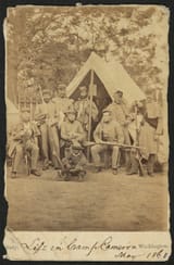 1861 Mathew Brady, American Civil war, Life in Camp Cameron (1861)
