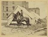 1861 Mathew Brady, American Civil war, Major-General Joseph Hooker on horse (ca. 1861-1865)