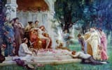 Henrietta Rae (1859-1928) Psyche before the throne of Venus - Oil on Canvas 1894