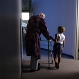 elderly and family