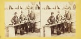 1862 Mathew Brady, American Civil war, 1st Connecticut artillery park encamped at the former quarters of the Louisiana Tigers., May 1862