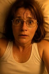 20250605_1955_Sweaty Bedtime Selfie_remix_01jx187ydcfx48bhps6khefqcp
