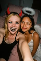 20250616_0226_Devil and Angel Selfie_simple_compose_01jxvpjp5det7byxjvq84rjpvq