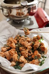 basil fried chicken