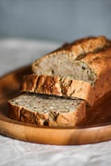 sliced nut bread