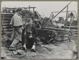 1865 Mathew Brady, American Civil war, Scene showing deserted camp and wounded soldier (Zouave), (ca. 1865)