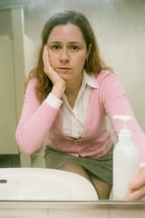 20250623_2157_Retro Bathroom Selfie_remix_01jyft99x7ej7a4mx3b6hgg519
