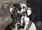 2014-02-18-GeorgeCondoAhmedtheTailor2013.Inkonpaper60x82inches