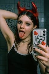 20250626_0514_Punk Bathroom Selfie_remix_01jynr4dvce649ahxcy6a07etp
