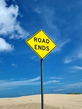 road ends