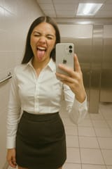 20250626_2211_Office Mirror Selfie_remix_01jyqjbkjve5b88m1vwjx4n94g