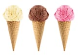 three ice cream
