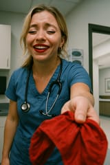 20250618_1620_Nurse&#039;s Mischievous Moment_remix_01jy2b3fxrfa6arzhbep7h23b1
