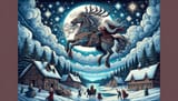 DALL%C2%B7E-2023-12-18-14.21.12-A-whimsical-illustration-of-Odin-leading-the-Wild-Hunt-in-the-sky-during-the-Yule-period.-The-scene-should-depict-Odin-a-powerful-and-majestic-figure