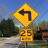 left 25mph