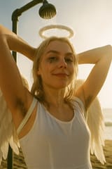 20250617_0342_Angel in Beach Shower_remix_01jxyd9zzjfn5rzxb2n2y8b5k1
