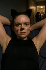 20250707_2234_Sadie in Cat Costume_simple_compose_01jzky4s4wf74spq1afb6x33p3