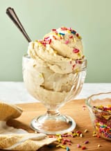 banana ice cream with sprinkles