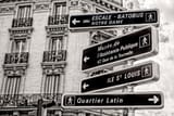street signs in paris