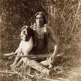 1873 Ute warrior and his dog - Wasatch Mountains, Utah