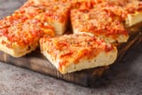 thick crust square pizza