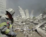 firefighter staring off