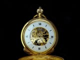 pocketwatch with exposed mechanism