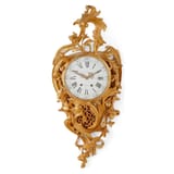 ornate rococo gilt french clock