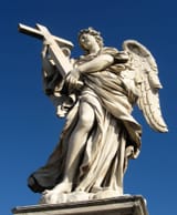 Angel Carrying a Cross, from the Ponte St Angelo, Rome, Italy, 1669