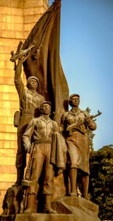 A memorial to Ethiopian and Cuban soldiers involved in the Ogaden War