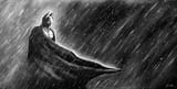 batman in rain