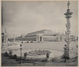 Grand Basin and Manufactures and Liberal Arts Building, portions of, looking northeast from Machinery Hall