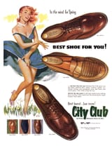City Club shoes, 1953 ad • o • (2200 x 2906)