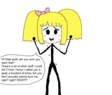 Stick-chan afraid