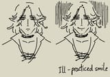 ill practiced smile