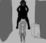 unattended goblin at night