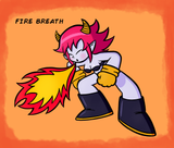 eve breathing fire