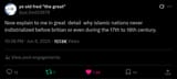 Screenshot 2025-06-08 at 01-36-35 ye old fred the great on X @asubparusername Now explain to me in great detail why islamic nations never indistrialized before britian or even during the 17th to 18th century. _ X