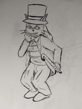 Fool sketch inked