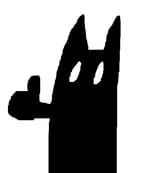 ink kitty thumbs up (very cursed)