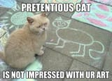cat art critic